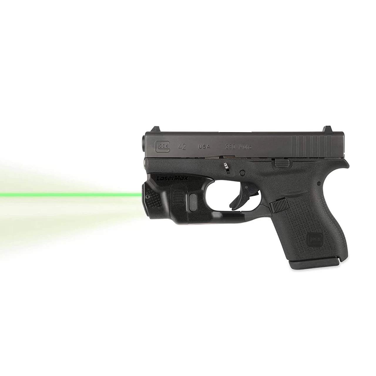 LASERMAX Green CenterFire Light And Laser With GripSense For Glock 42-43 (CF-G4243-C-G) 3 LASERMAX Green CenterFire Light And Laser With GripSense For Glock 42-43 (CF-G4243-C-G) - Image 3