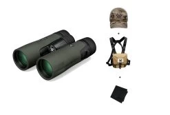 VORTEX Diamondback HD 10x42 Binocular W/ GlassPak Harness Case, Multicam Camo Cap And Microfiber Cleaning Cloth