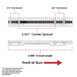 EVOLUTION GUN WORKS Remington XP/XR 100 Model 7 Short Action 4-Hole 0 MOA Picatinny Rail Scope Mount (40220) -Optics - Telescope media 05336.1633270511