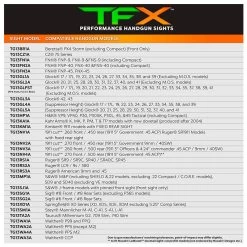 TRUGLO Brite-Site TFX Novak 270/450 Handgun Sights For 1911 (TG13NV2A) -Optics - Telescope media 05542.1646774361