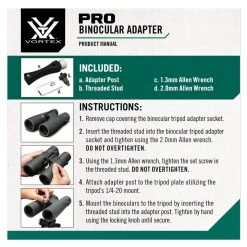 VORTEX Pro Binocular Adapter (TRA-BINDAP) -Optics - Telescope media 07011.1642006697