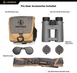 LEUPOLD BX-4 Mojave Pro Guide HD 10x42mm Shadow Gray Bnoculars (172666) -Optics - Telescope media 14169.1678207268