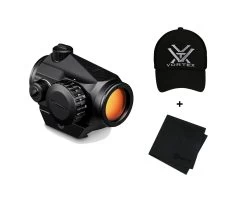 VORTEX Optics Crossfire Red Dot 2 MOA Sight With Logo Cap And Microfiber Cleaning Cloth