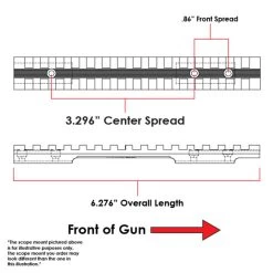 EVOLUTION GUN WORKS Remington 788 Long Action 0 MOA Picatinny Rail Scope Mount (40440) -Optics - Telescope media 17259.1633270514