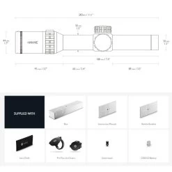 HAWKE Frontier 30 1-6x24 L4A Dot IR Black Riflescope (18400) -Optics - Telescope media 27994.1677574479