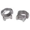 WEAVER Grand Slam Steel 1in High Silver Top Mount Rings (49322)