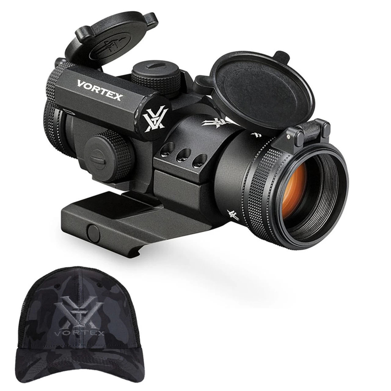 VORTEX StrikeFire II 4 MOA Red Dot Sight And Men's Logo Black Camo Hat (SF-RG-501+Hat) 1 VORTEX StrikeFire II 4 MOA Red Dot Sight And Men's Logo Black Camo Hat (SF-RG-501+Hat)