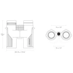 HAWKE Frontier HD X 10x32 Grey Binoculars (38008) -Optics - Telescope media 31250.1677574573