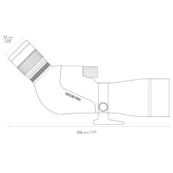 HAWKE Nature Trek 16-48x65 Green Angled Spotting Scope (55200) -Optics - Telescope media 31348.1677574632