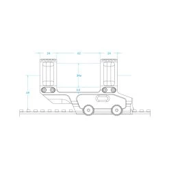 SCALARWORKS LEAP/09 34mm Scope Mount With 1.93in Height (SW0920) -Optics - Telescope media 46719.1646774295