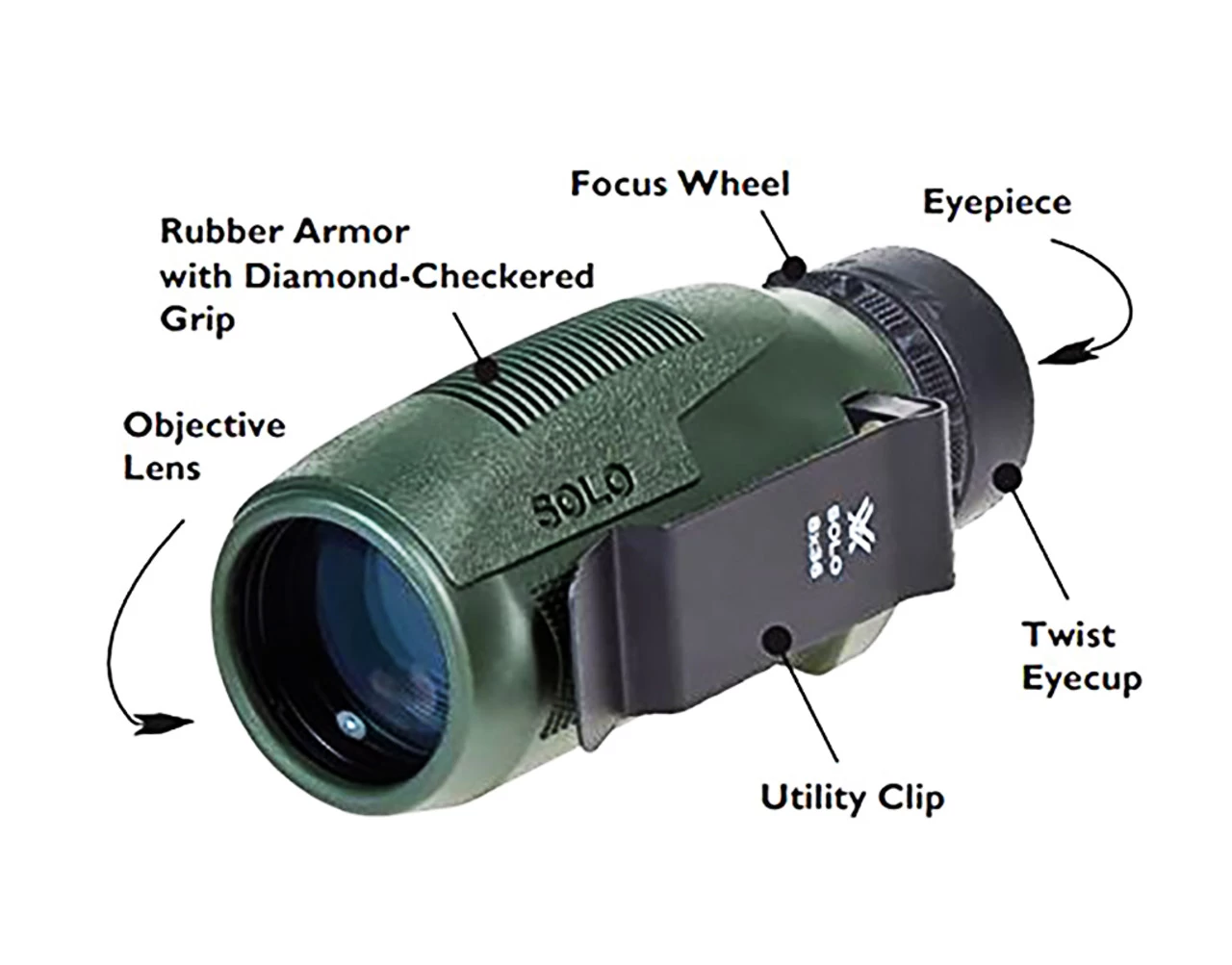 VORTEX Solo 10x36mm Monocular (S136) 5 VORTEX Solo 10x36mm Monocular (S136) - Image 5