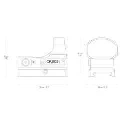 HAWKE Wide View Circle Dot Reticle Red Dot Sight (12145) -Optics - Telescope media 48736.1677678996