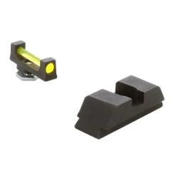 AMERIGLO Amber Fiber Front/Black Rear Sight Set For Glock 17,19