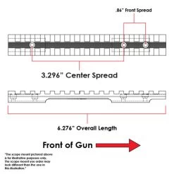 EVOLUTION GUN WORKS Remington 788 Long Action 20 MOA Picatinny Rail Scope Mount (40442) -Optics - Telescope media 81643.1633270516