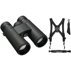 NIKON Prostaff P3 10x42 Binoculars With LensPen And ProStaff Bino Harnes (16777+7072+6121)